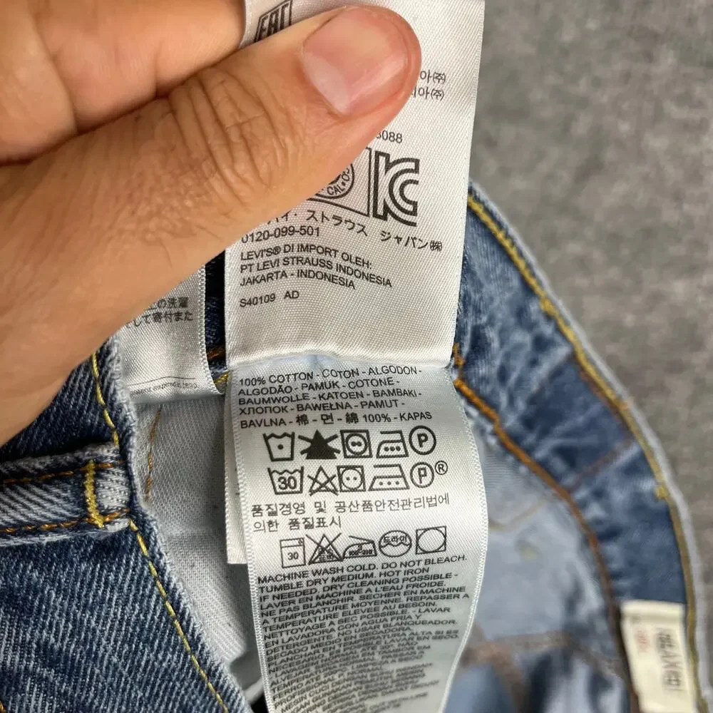 Levis 550‎ Jeans Mens Size W42 L29 Blue Relaxed Fit Tapered Denim Casual